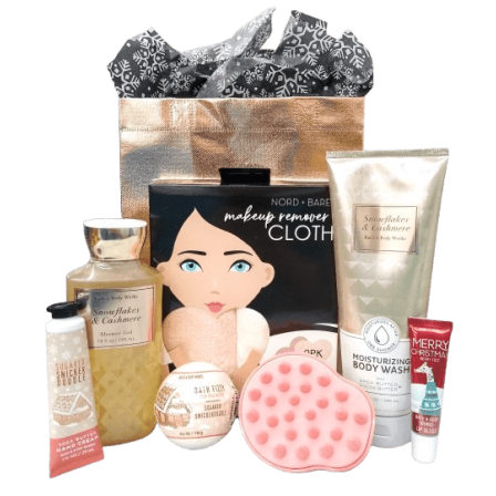 Bath & Body Works Snowflakes & Cashmere 8 Piece Women's Perfumed Valentine's Day Gift Bag Set