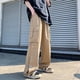 thumbnail image 2 of Pantalones cargo de cintura alta estilo Harajuku para hombre, pantalón liso con bolsillos grandes, holgado, de pierna ancha, rectos e informales, novedad de 2022, 2 of 5