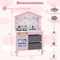 thumbnail image 3 of Gymax Kids Play Kitchen w/2 Stoves Rotation Knobs Faucet Sink Dishwasher Drawers, 3 of 10