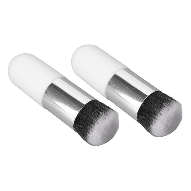 Brocha para base, 2 piezas Brocha para base Brocha para maquillaje artificial Brocha para maquillaje regordeta Mejora tu experiencia
