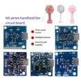 thumbnail image 4 of 10Pcs/Set Multifunction Portable Handheld Fan Motherboard USB Mini Fan PCBA Mini Fan Control Board,B, 4 of 8