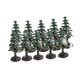 thumbnail image 3 of 10x Mini de Navidad artificial realista Micro paisaje de Navidad verde para arquitectura paisaje decoración de escritorio diseño proyectos Baoblaze miniaturas de casa de muñecas, 3 of 8