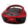 thumbnail image 1 of Jensen CD-475R Reproductor de CD estéreo deportivo portátil con radio AM/FM y entrada de línea auxiliar y conector para auriculares (rojo), 1 of 5