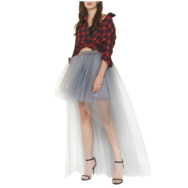 High low tulle top skirt in store