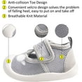 thumbnail image 2 of Baby First-Walking Shoes 1-4 Years Kid Shoes Trainers Toddler Infant Boys Girls Soft Sole Non Slip Cotton Canvas Mesh Breathable Lightweight TPR Material Slip-on Sneakers Outdoor, 2 of 6