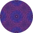 thumbnail image 1 of Ahgly Company Machine Washable Indoor Round Transitional Bright Purple Area Rugs, 3' Round, 1 of 7