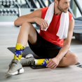 thumbnail image 6 of Men's Bosnian Flag Map Novelty Athletic Socks Women's Digital Printing Funky Patterned Crew Socks, 6 of 7