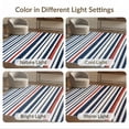thumbnail image 7 of ODIKA 4'x6' Washable Area Rug Pet Friendly, Non-Shedding Striped Vintage Navy Interlocking Border Nautical Strip Mudroom for Bedroom, Reading Nook, 7 of 7