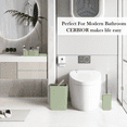 thumbnail image 7 of CERBIOR Bathroom Accessories Set 6 Piece Bamboo Bath Ensemble Includes Soap Dispenser, Toothbrush Holder, Toothbrush Cup, Soap Dish for Decorative Countertop and Housewarming Gift, Green, 7 of 7