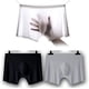 thumbnail image 1 of Calzoncillos bóxer de seda de hielo para hombre, calzoncillos transparentes transparentes sexys, 3 uds. JAMW Sencillez, 1 of 5