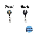 thumbnail image 3 of Mona Lisa Van Gogh Style Retractable Reel ID Badge Key Card Name Tag Holder with Clip, 3 of 6