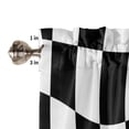 thumbnail image 6 of Lattice Deformation Black White Block Curtain Home Decoration Living Room Short Curtains Window Treatments For Kitchen Bedroom, 6 of 6