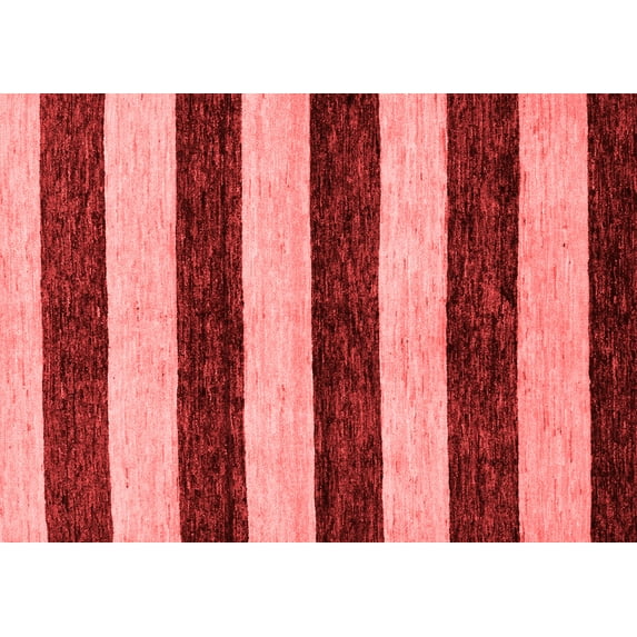 Ahgly Company Indoor Rectangle Abstract Red Modern Area Rugs, 7' x 9'