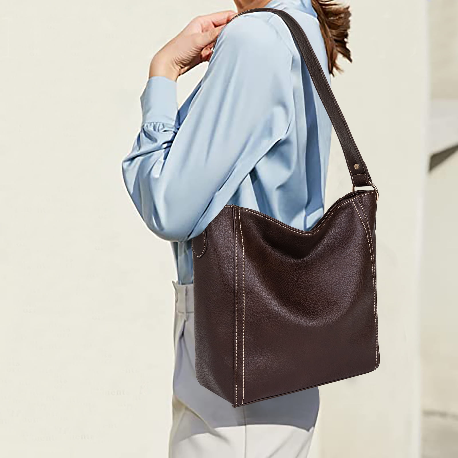 Montana West Hobo Bags for Women Vegan Leather Shoulder Purses and Handbags, Coffee
