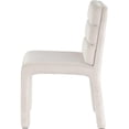 thumbnail image 4 of Meridian Furniture Kai Cream Velvet Dining Chair (Set of 2), 4 of 11