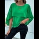 thumbnail image 5 of Sudadera Holgada de Verano con Mangas Abullonadas y Cuello Redondo de para Mujer, Informal y Elegante Verde XL, 5 of 10