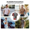 thumbnail image 5 of Honeii Traditional Scandinavian Dwarf print Polo Shirt, a classic short-sleeved, button-down golf shirt designed for menSmall, 5 of 6