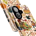 thumbnail image 2 of Kawaii Fall Halloween Curious Monkey Phone Case, Pumpkin Harvest & Witchy Icons Protective Cover for iPhone 16 15 14 13 12 11 Pro Max Plus Mini, 2 of 6