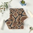 thumbnail image 5 of Bath Towel Sets for Bathroom Hand Towels Fingertip Towels Snakeskin Brown 3 Piece Decorative Soft Cotton Absorbent, 5 of 6