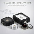 thumbnail image 6 of 3pc 3Pcs Stainless Steel Small Jewelry Box Storage Case with Velvet Cushion and Clear Window 1.3x0.6 Platinum Steel Jewelry Gift Boxes for Small Gemstone Diamond, 6 of 9