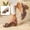 Multicolor, variant on Womens Sandals Floral Print Peep Toe Sandals Adjustable Buckle Chunky Block High Heel Summer Dress Shoes