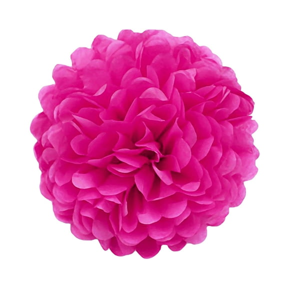 Set de 1 Uds papel pompones Inteprter Rosa rojo para colgar en fiestas de cumpleaños 14 pulgadas