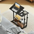 thumbnail image 2 of Barara King Mobile Stand up Home Office Desk with Tilting Tabletop and Adjustable Height, Computer Desk for Home Office, Living Room, Study Room, Bedroom, Oak, 2 of 7