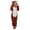 Wine 29011, variant on OWMEOT Womens Plush Hooded Jumpsuit Cute Cat Ears Fuzzy Pajamas Long Sleeve Fleece Onesies Winter Warm Sleepwear