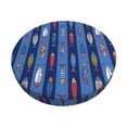 thumbnail image 1 of Balery Cute Fish Fundas de asiento para taburete de bar redondo de tela de terciopelo ajustables que protegen de arañazos y manchas para sillas de 14 a 17 pulgadas.-14 inch, 1 of 7