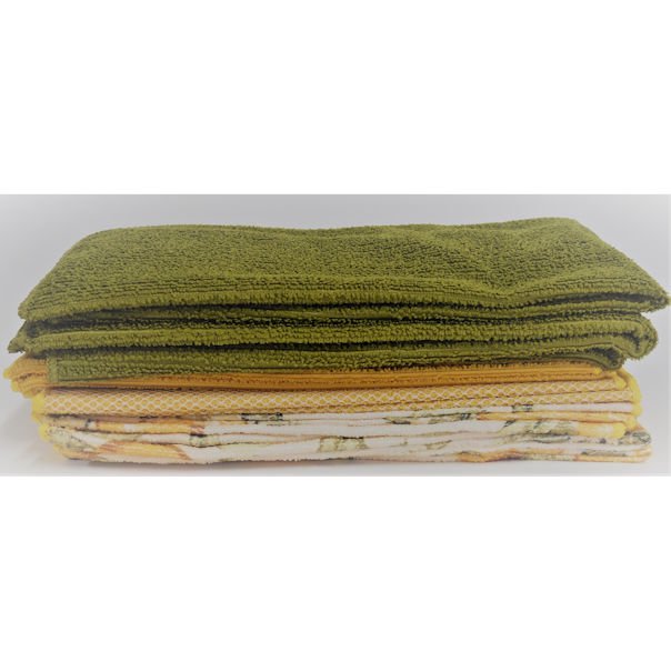 Smart Home Vintage Lemon Kitchen Towel Set 15 Pc Walmart Com Walmart Com
