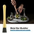 thumbnail image 5 of Uxcell 8inch Stainless Steel Cocktail Muddler Drink Muddler Bar Tool Gold, 5 of 6