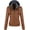 Brown, variant on Womens Faux Leather Jacket Women Motorcycle Bomber Jackets Lightweight Fall Leather Coat With Removable Hood Coffee M