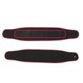 thumbnail image 3 of Cinturón de soporte de cintura de doble capa para entrenamiento físico, cinturón de gimnasio XL con borde rojo y negro, 3 of 8