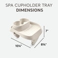 thumbnail image 2 of Intex PureSpa Attachable Cup Holder for Spa Walls, Pool & Hot Tub Accessory, Tan, 2 of 7