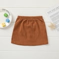 thumbnail image 3 of One opening Summer Toddler Baby Girls Button Short Solid Corduroy Skirt 0-3T Khaki 0-6 Months, 3 of 7
