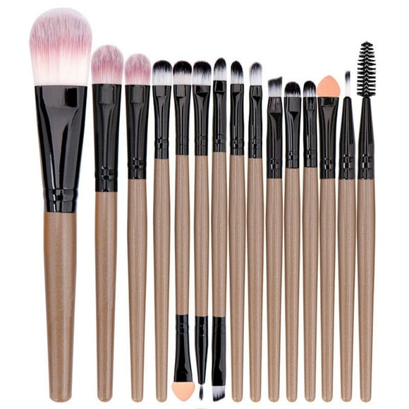 CSEONEP Big Deals Items,15 Pcs Makeup Brush Set Tools Make-up Toiletry Kit Wool Make Up Brush Set