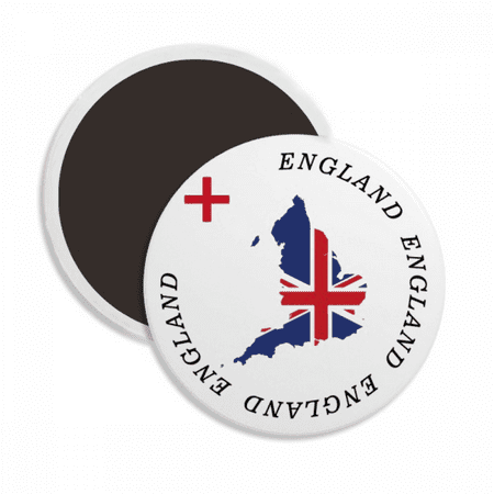 

English Territorial Flag Art Deco Fashion Round Ceracs Fridge Magnet Keepsake Decoration