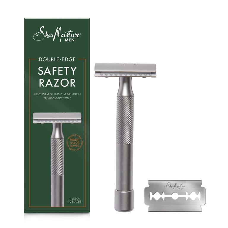 SheaMoisture Men Razor Double-Edge Safety Razor, 1 Handle, 10