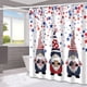 thumbnail image 1 of Cortina de Ducha Del Día de La Independencia | Cortina de Baño Impermeable de 180 X 180 Cm | Separación Entre Seco y Húmedo | Ojales Resistentes a La Oxidación | Decoración Festiva Del 4 de Julio | M, 1 of 6