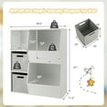 thumbnail image 2 of Spaco Kids Toy Storage Cabinet with Shelves-White, Toy Organizer for Kids, Boys, Girls, Nursery, 2 of 7