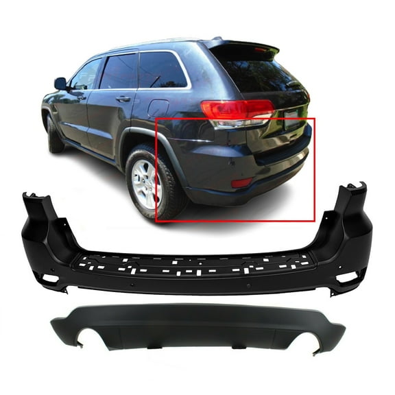 DCP Rear Bumper Cover Kit for 2011-2015 Jeep Grand Cherokee CH1100954 CH1195103