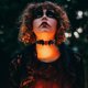 thumbnail image 5 of KAKOWELY Gargantilla de PU con dije de murciélago estilo punk, collar con ojos de diablo para fiesta de Halloween para mujeres y hombres, collar de clavícula con alas de murciélago, 5 of 5
