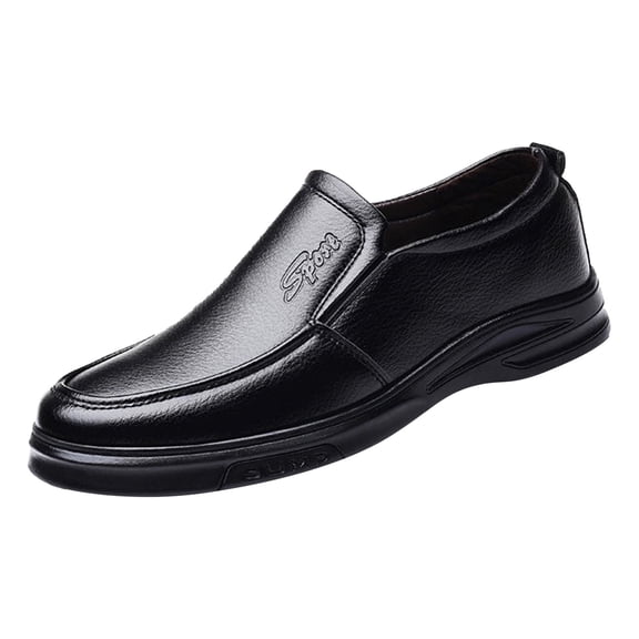 YUEHUA Men's Business Suits Shoes British Leather Lace-up Breathable Comfortable Soft Sole Oxford for Men
