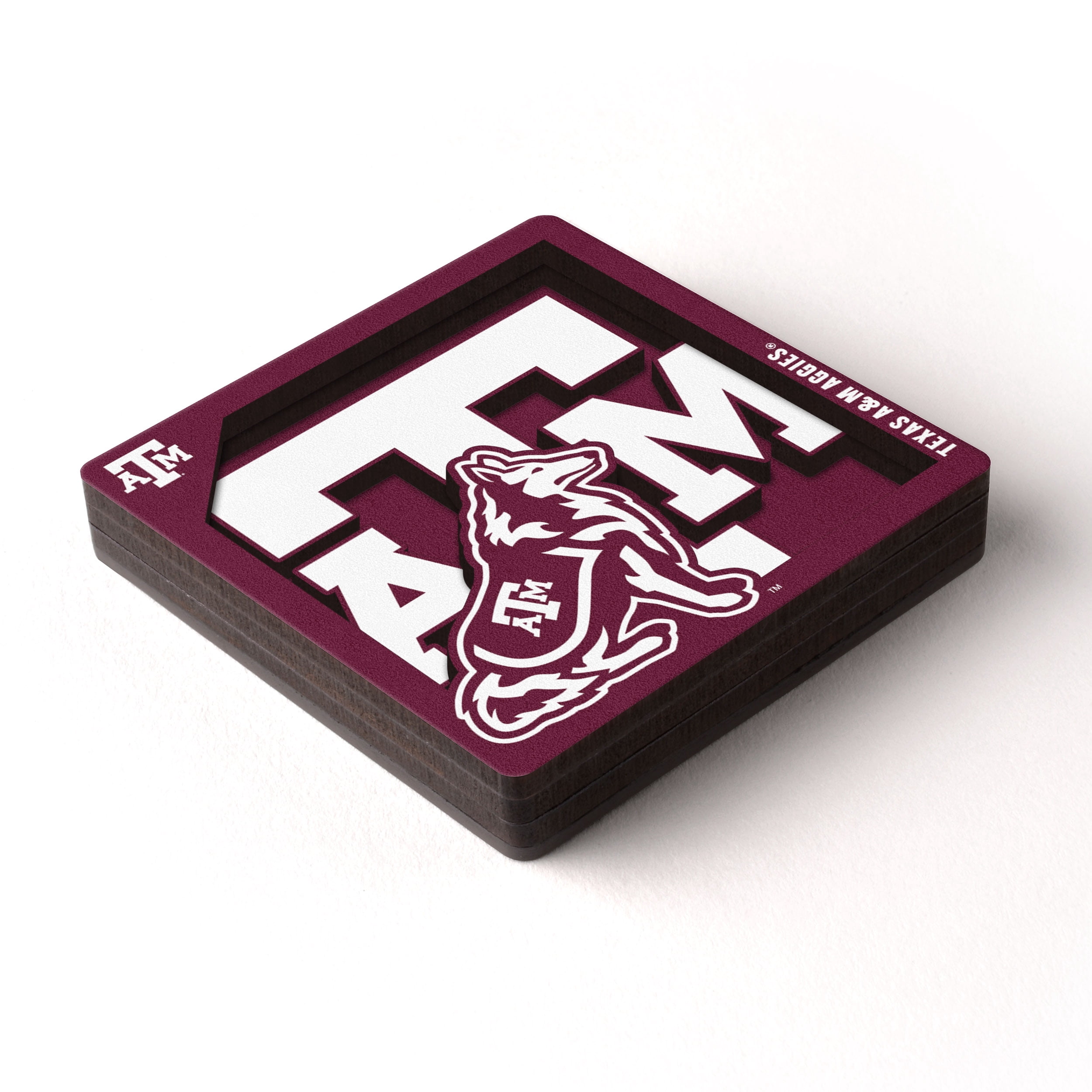 YouTheFan NCAA Texas A&M Aggies 3D Logo Series Magnet