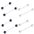 thumbnail image 5 of Linyer Brooches Simulated Pearl Pin Clips Double Head Non- for slip Scarf Jewelry Clothing Gift Shawl Lapel Dress Decorations Type 4, 5 of 7