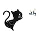 thumbnail image 5 of Reloj De Pared De Acrílico Con Diseño De Gato Y Estatua De Reno Para Decoración Moderna De Sala De Estar, Oficina Y Hogar Con Un Bonito Diseño De Animales., 5 of 8