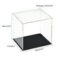 thumbnail image 2 of Caja de exhibición clara de acrílico Uxcell, protección contra el polvo, cubo de exhibición para coleccionables, caja de 9.8x7.9x9.8 pulgadas, 2 of 6