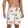 thumbnail image 2 of Kdxio Colorful Crabs Print Mens Sleep Shorts Bottoms Soft Comfy Pajama Wear Pants with Drawstring Pockets, 2 of 5