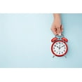 thumbnail image 2 of Huangting Analog Alarm Clock 4" Twin Bell Vintage Red Silent Non-Ticking Quartz Battery Operated Extra Loud with Backlight for Bedside Table Desk, Retro Clocks Old Fashioned for Heavy Sleepers, 2 of 5