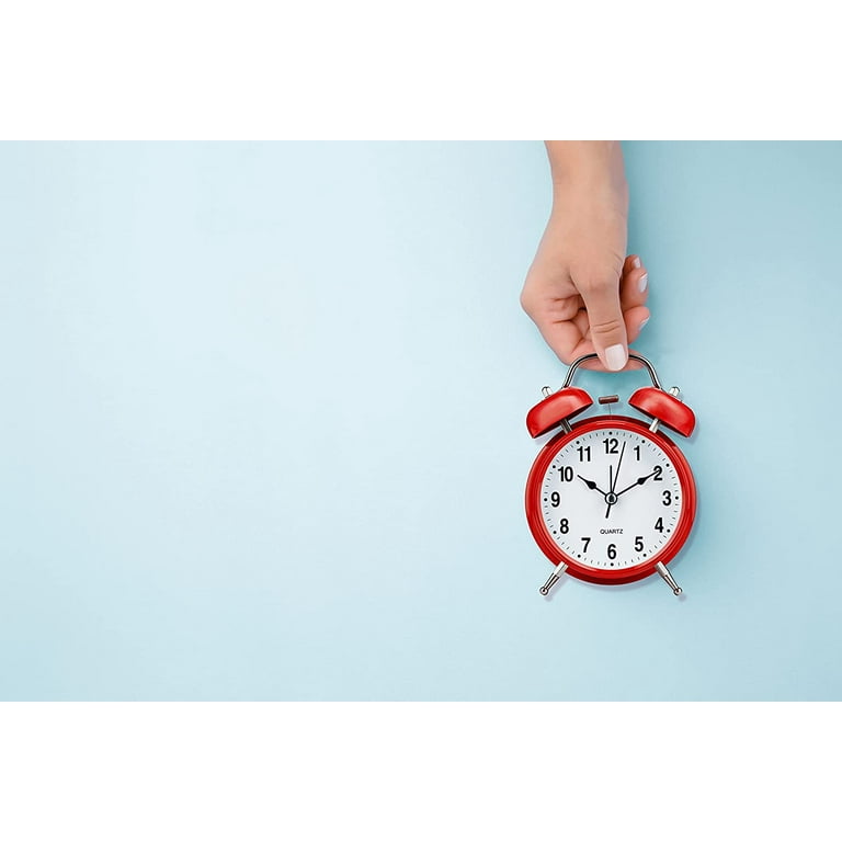 QUTETN Big Ben Twin Bell Alarm Clock | Loud Alarm Clock for Heavy